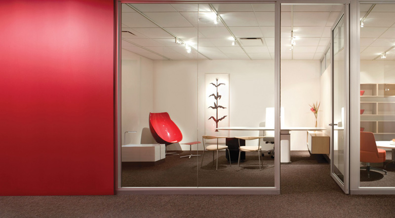 時(shí)尚大氣現代辦公室實(shí)景效果圖