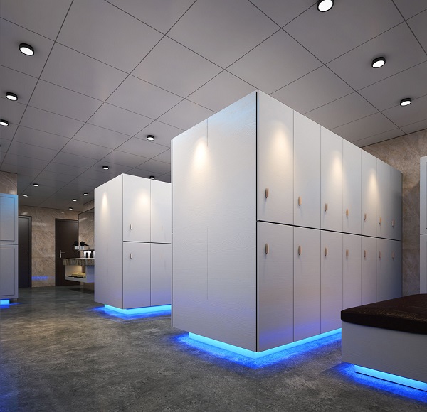 健身房更衣室設計效果圖